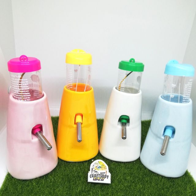 (Local Seller) Water Bottle Stand Hamster Small Animal Ceramic Water