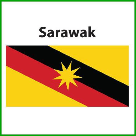 Sarawak Flag 3x6ft, Bendera Sarawak 3x6ft, Polymesh | Shopee Malaysia