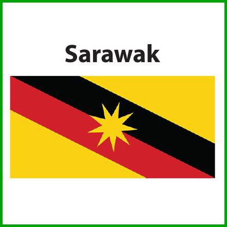 Sarawak Flag 3x6ft Bendera Sarawak 3x6ft Polyester Shopee Malaysia