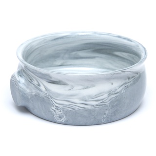 Yaqi ceramic shaving bowl (grey marble/blue/teal/black)