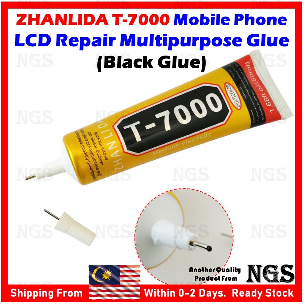 100 Original Zhanlida T7000 T 7000 Fast Dry Mobile Phone Tablet Screen Lcd Back Cover Black Glue Black Glue Shopee Malaysia