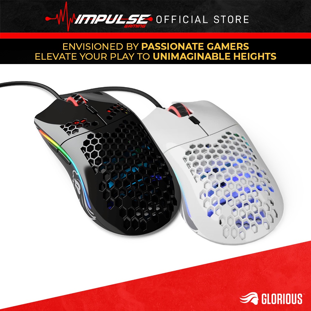 GLORIOUS Model O RGB Gaming Mouse (Wired, Wireless / Standard, Minus