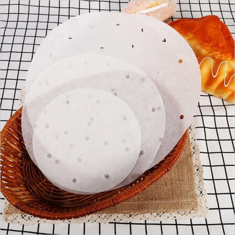 Color : 18cm LZZR 8 Sizes Round Non-Stick Steamer Pad White Dim Sum Paper Home Restaurant Steamers Mat Kitchen Cooking Tools 