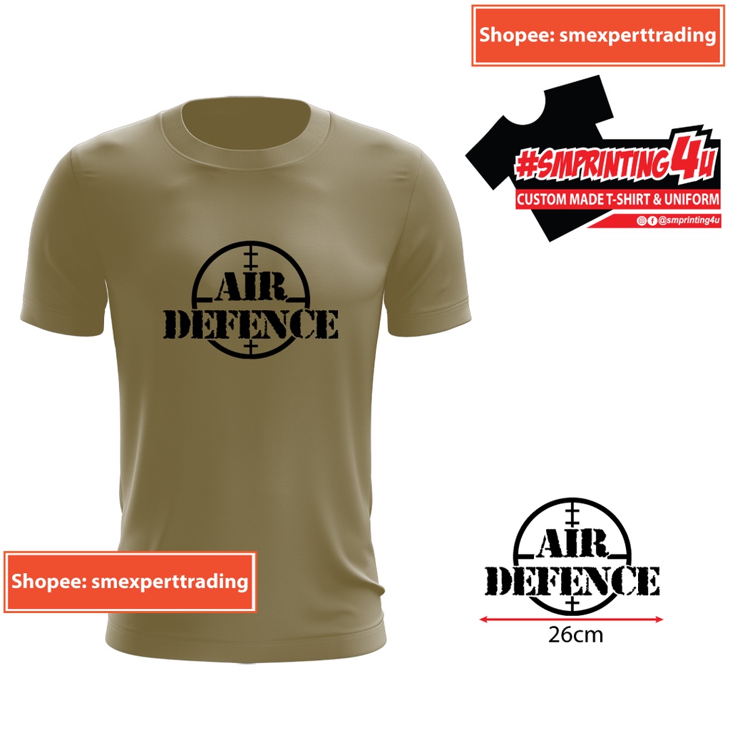 SM 132 Army Style T-Shirt RAD Air Defence Infantry Material Microfiber Round Neck Color Sand Khaki Brown Inner Loreng