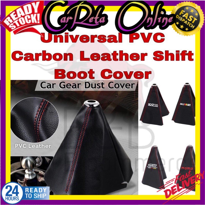 PVC Shift Lever Knob Boot Cover Shift Knob Collars for Mugen Momo