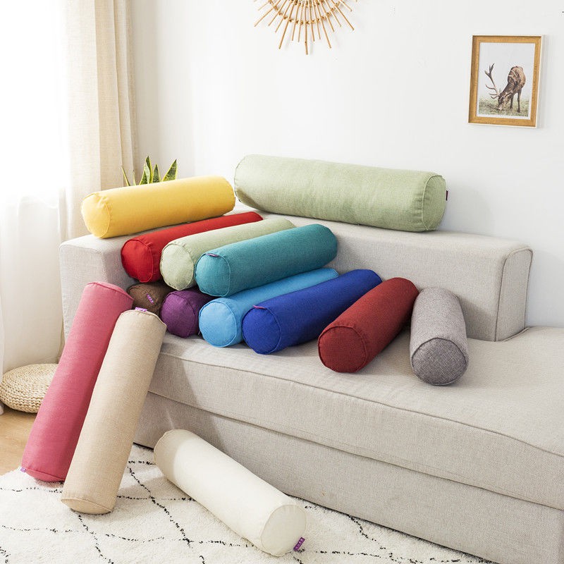 cylinder sofa pillows