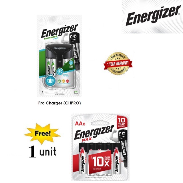Energizer Pro Charger (include 4s AA 2000mAh) [Free E91BP8 1Card] CHPRO New PGMall