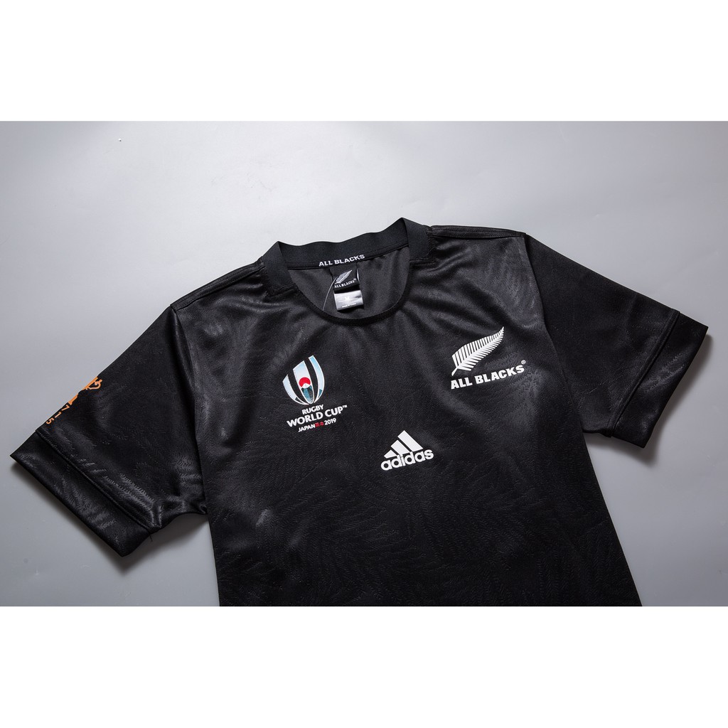 Color : Black2, Size : L MOXUAN 2019 Japan Rugby World Cup New Zealand All Black Team Home Away Football Knit Shirt Bracelet Long Sleeve Sweatshirt