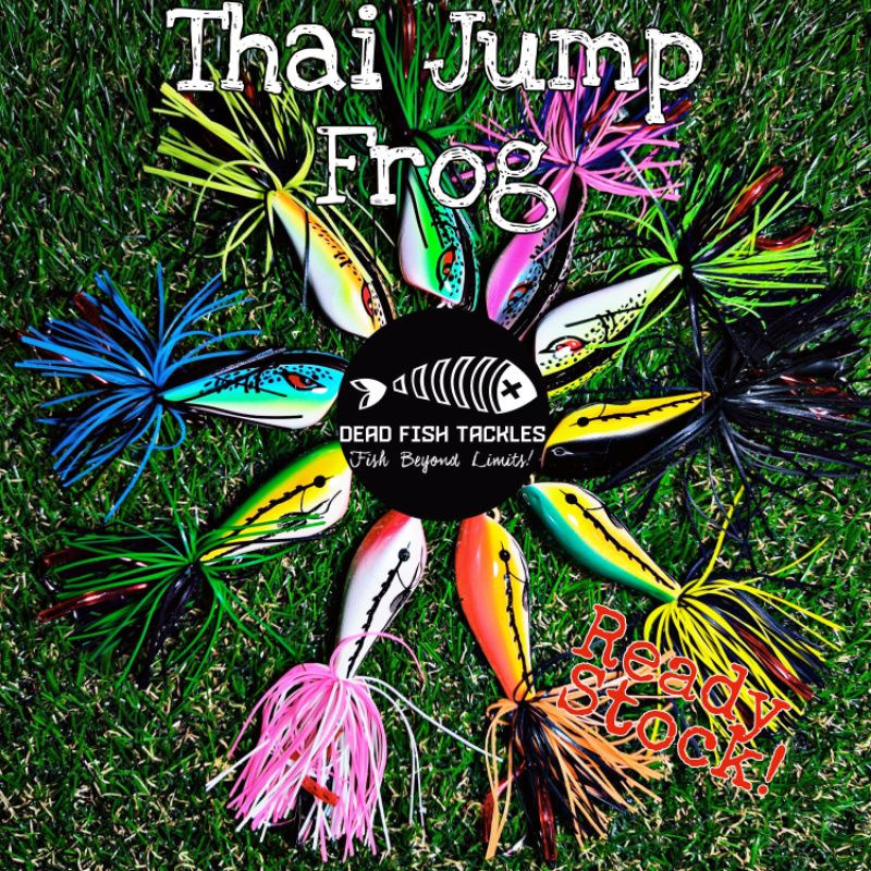 Jump Frog Thai frog lure hard ABS frog lure haruan katak plastic toman fishing lure water splash bujuk umpan katak