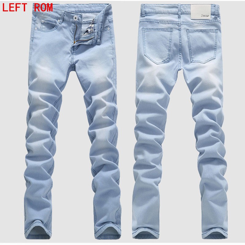 mens slim fit jeans light blue