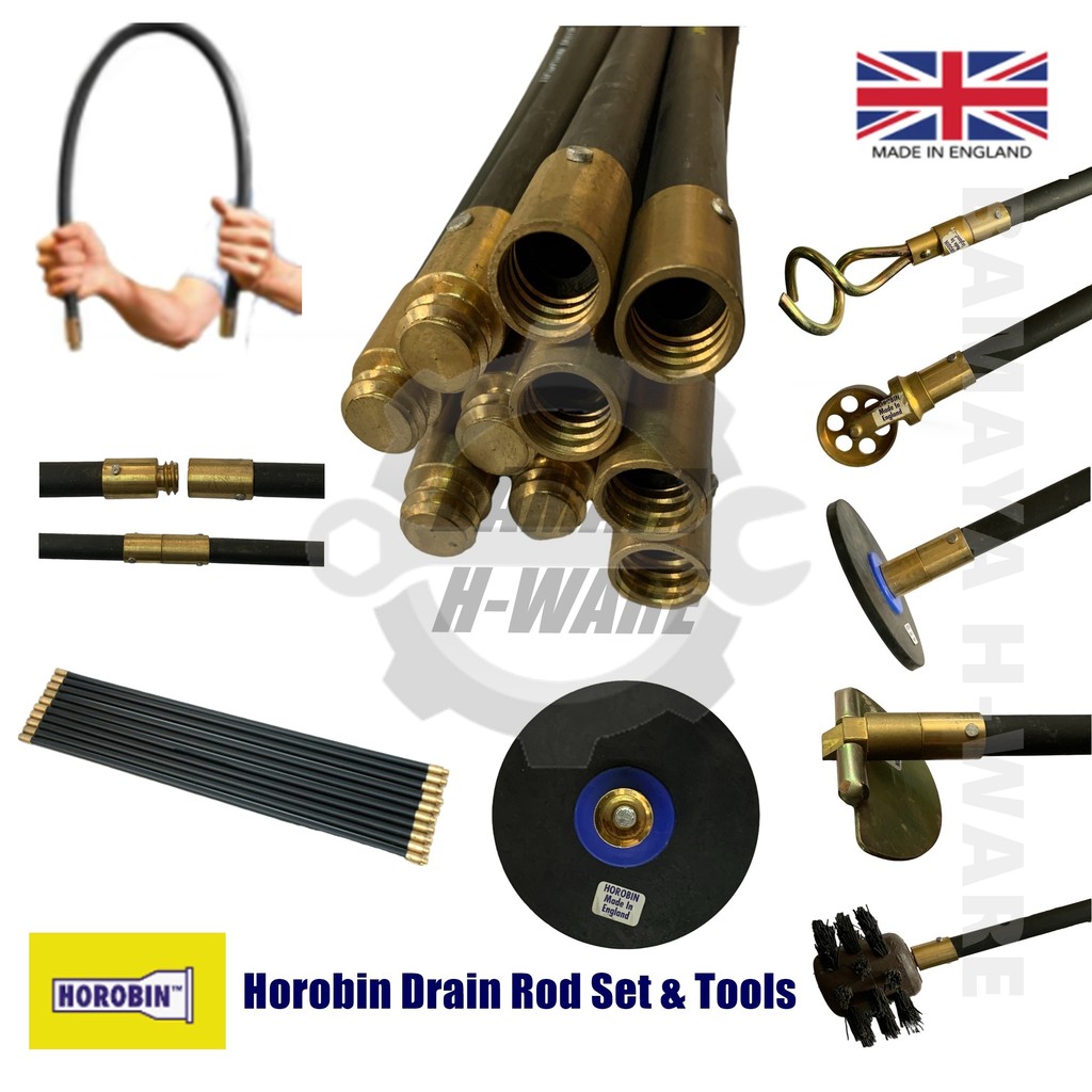 HOROBIN Sewage Cleaning Rod. Remove Clogs for drain,sink and sewage