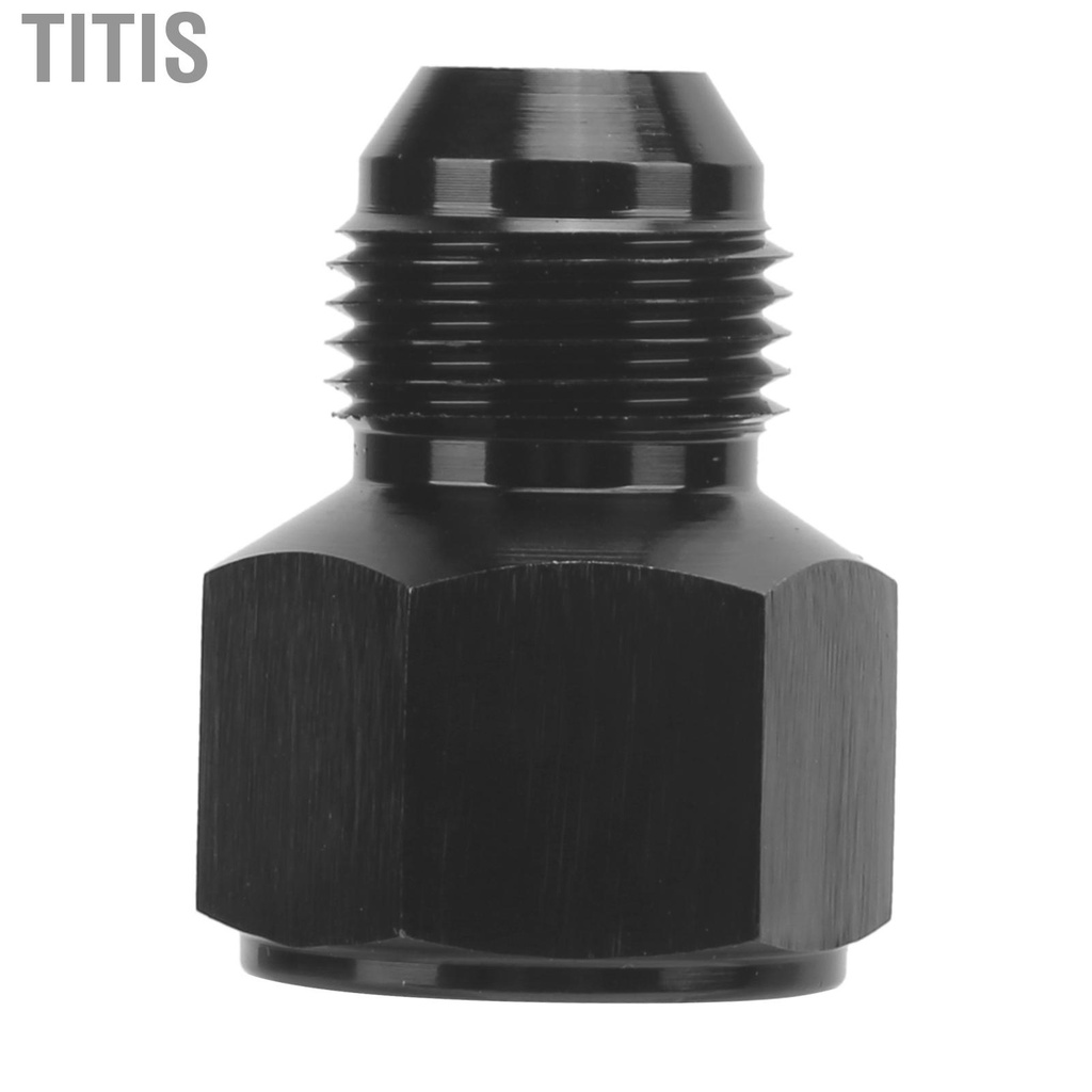Titis High Quality Oil Line Connector AN10 to AN8 Black Anodized Aluminum Alloy Automobile Accessories