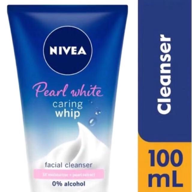 Nivea Face Care Cleanser Pearl White Caring Whip 100ml Fast Delivery Ready Stock Shopee Malaysia shopee malaysia