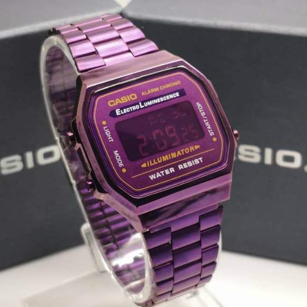 purple casio watch