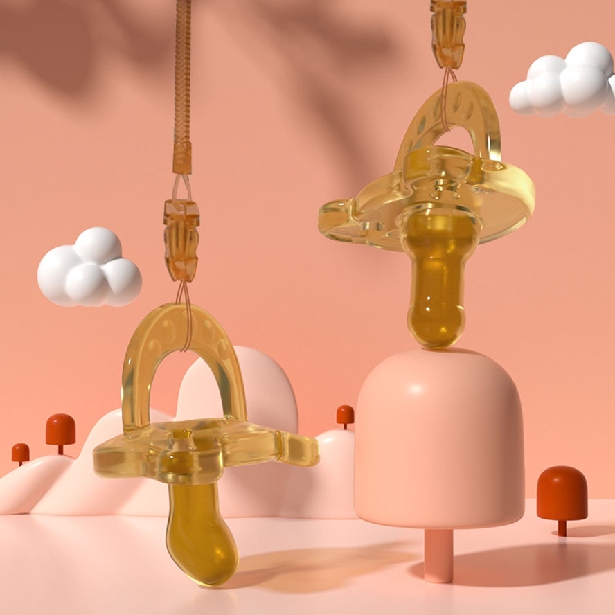 Have Quality Silicone puting pacifier set Super soft nipples Sleeping Newborn baby nipple BPA Durable - Image 5