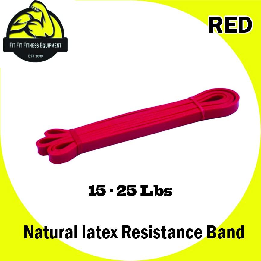 Fitness Gym Natural latex Resistance Band 15 - 230lbs Elastic Band Exercise Band, Home Exercise Workout (READY STOCK )