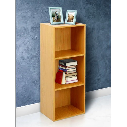 3 Tier Wooden Organizer Book Shelf Rak Kayu 3 Tingkat | Shopee Malaysia