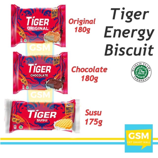 TIGER BISCUIT 175g/159.6g (Original / Chocolate / Susu) Shopee Malaysia