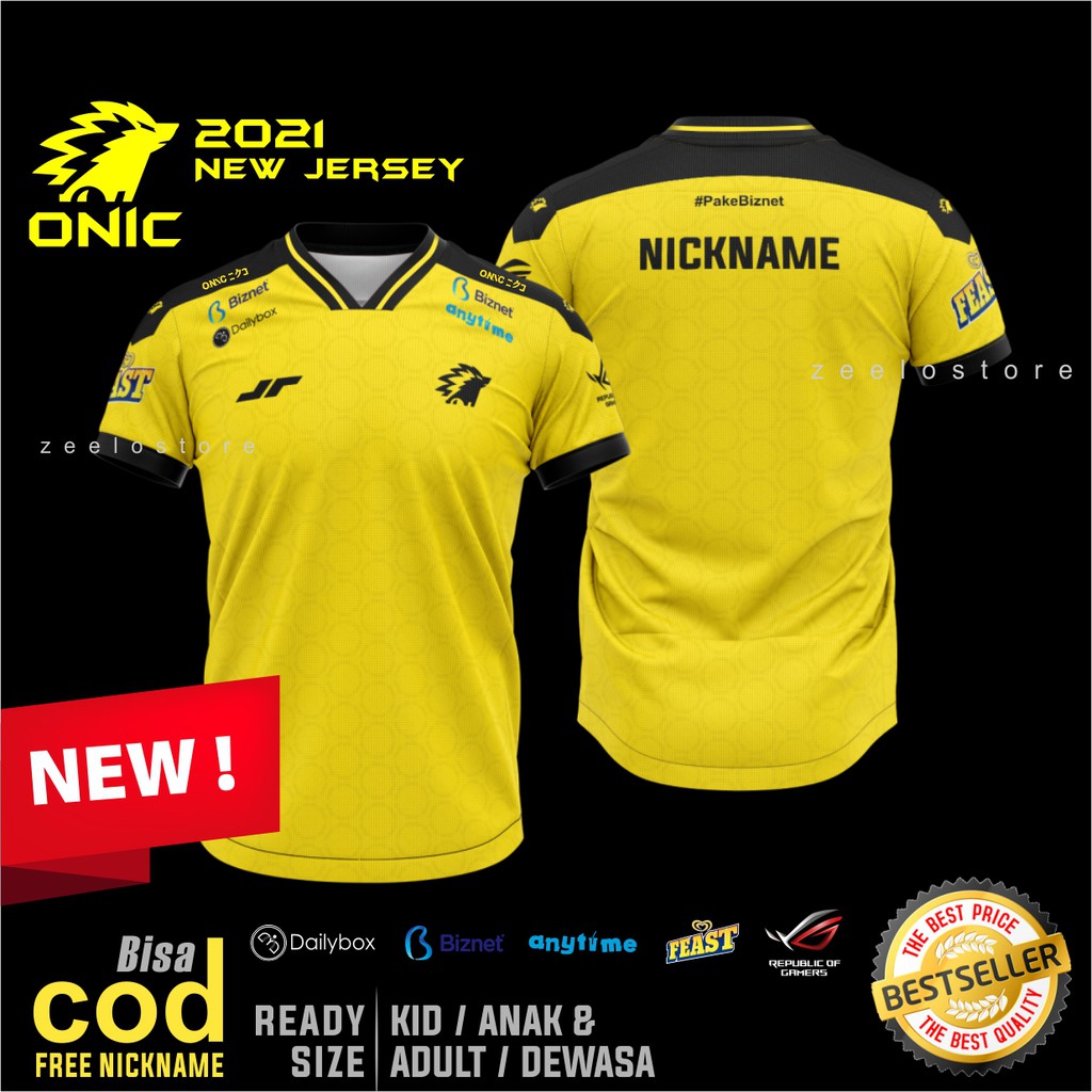 Jersey ONIC MOBILE LEGEND 2021 Adults & Children | Shopee Malaysia