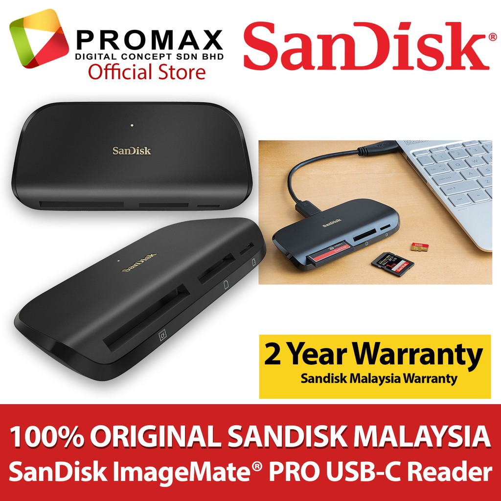 SanDisk ImageMate Pro USBC/TypeC MultiCard SD/Micro Flash