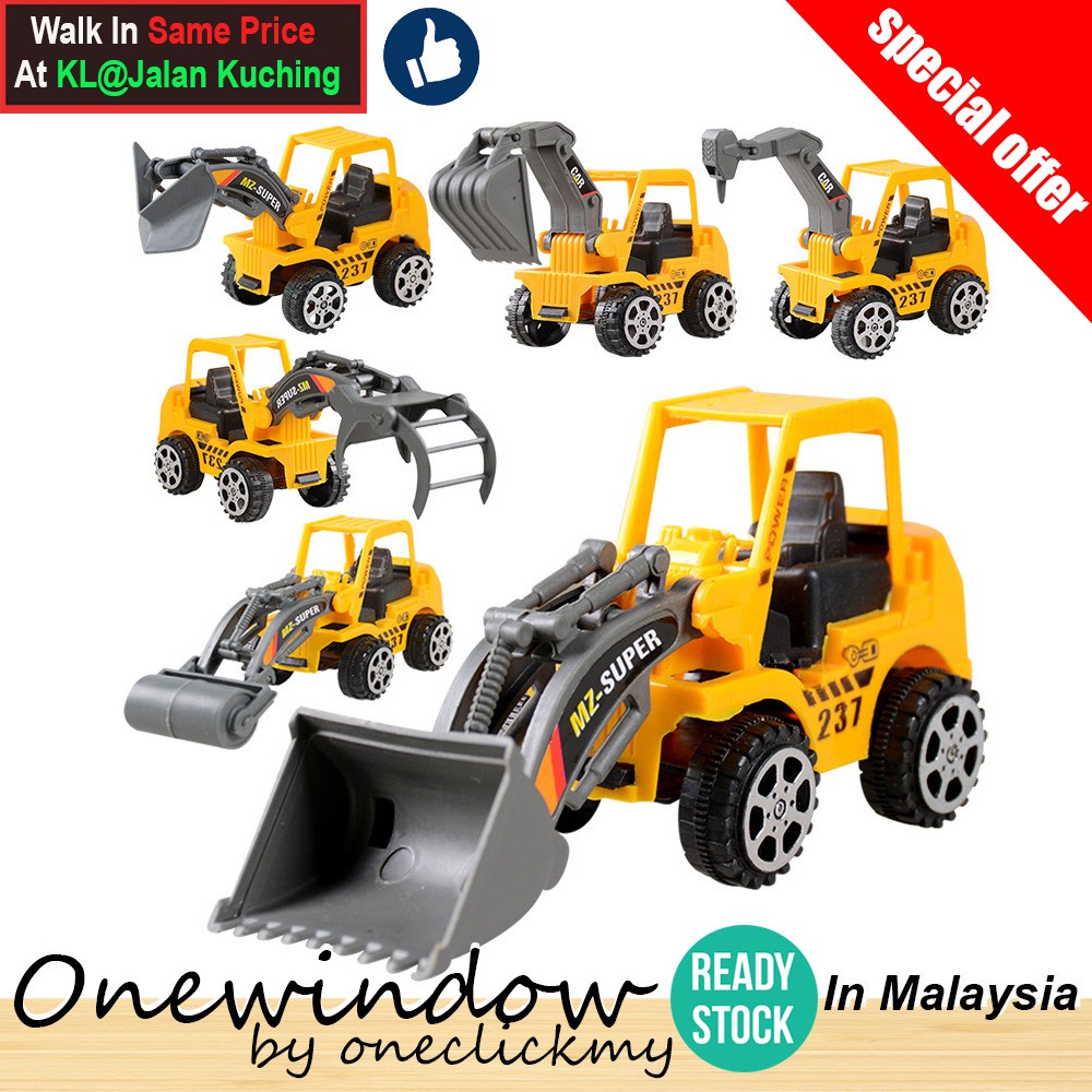 [ READY STOCK ]In Malaysia Construction Vehicles Toys 6 in 1