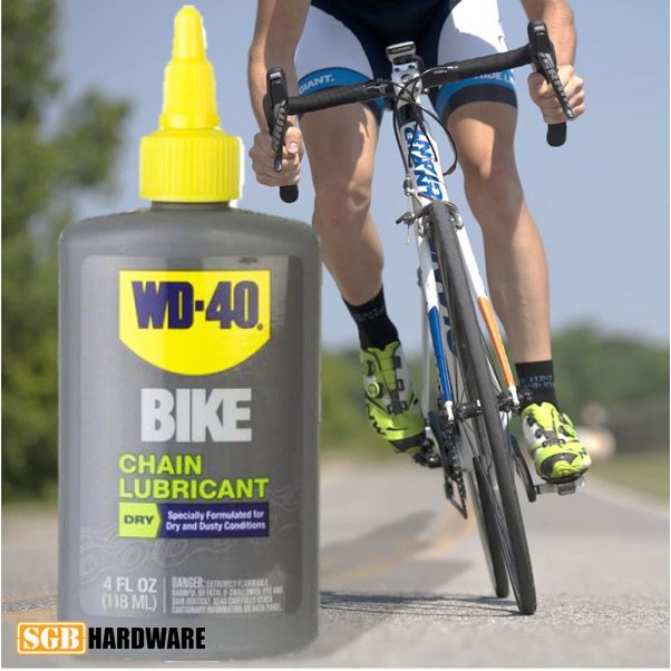 use wd40 on bike chain