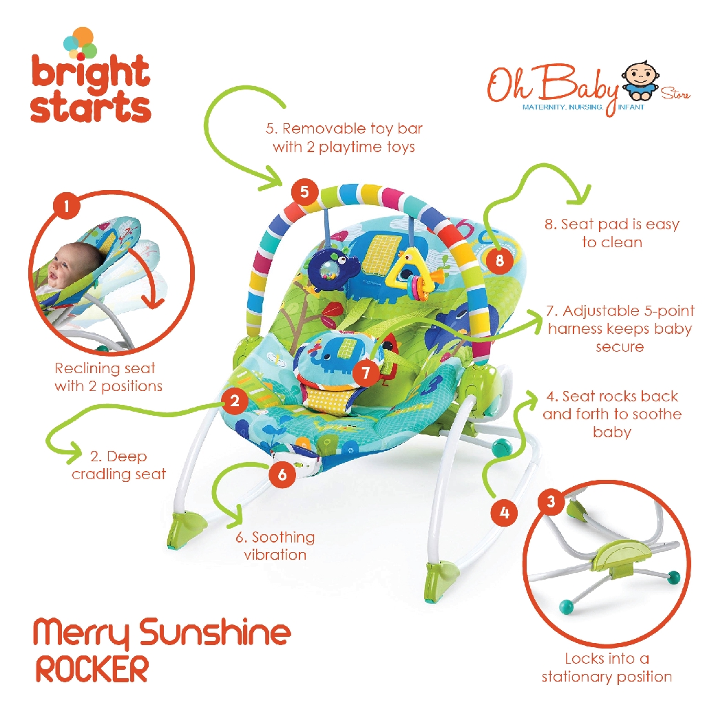 bright starts merry sunshine rocker