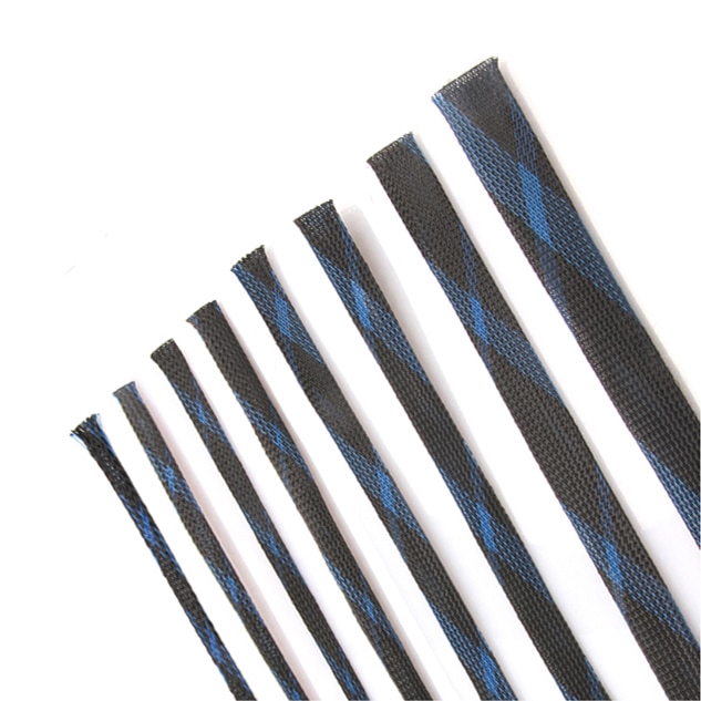 Premium Have Secure Protect Your Cables Black+Blue Insulation Sleeving Sizes (2-25mm) Lengths (5/10M) - Image 3