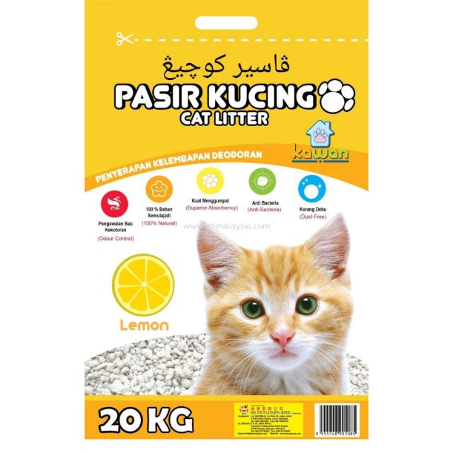 20kg KAWAN Cat Litter Lemon Apple Coffee  Shopee Malaysia