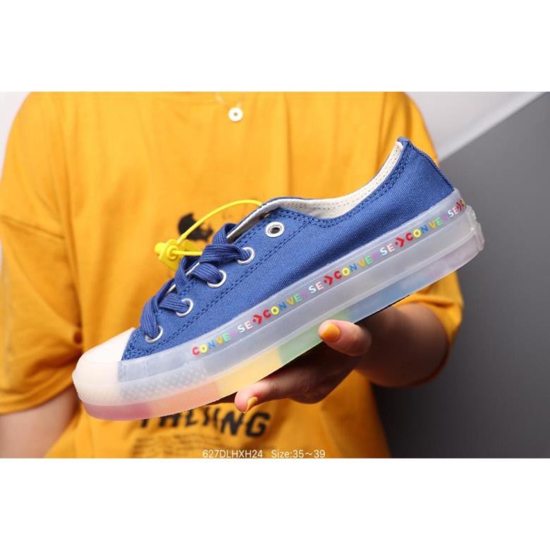 converse rainbow jelly shoes