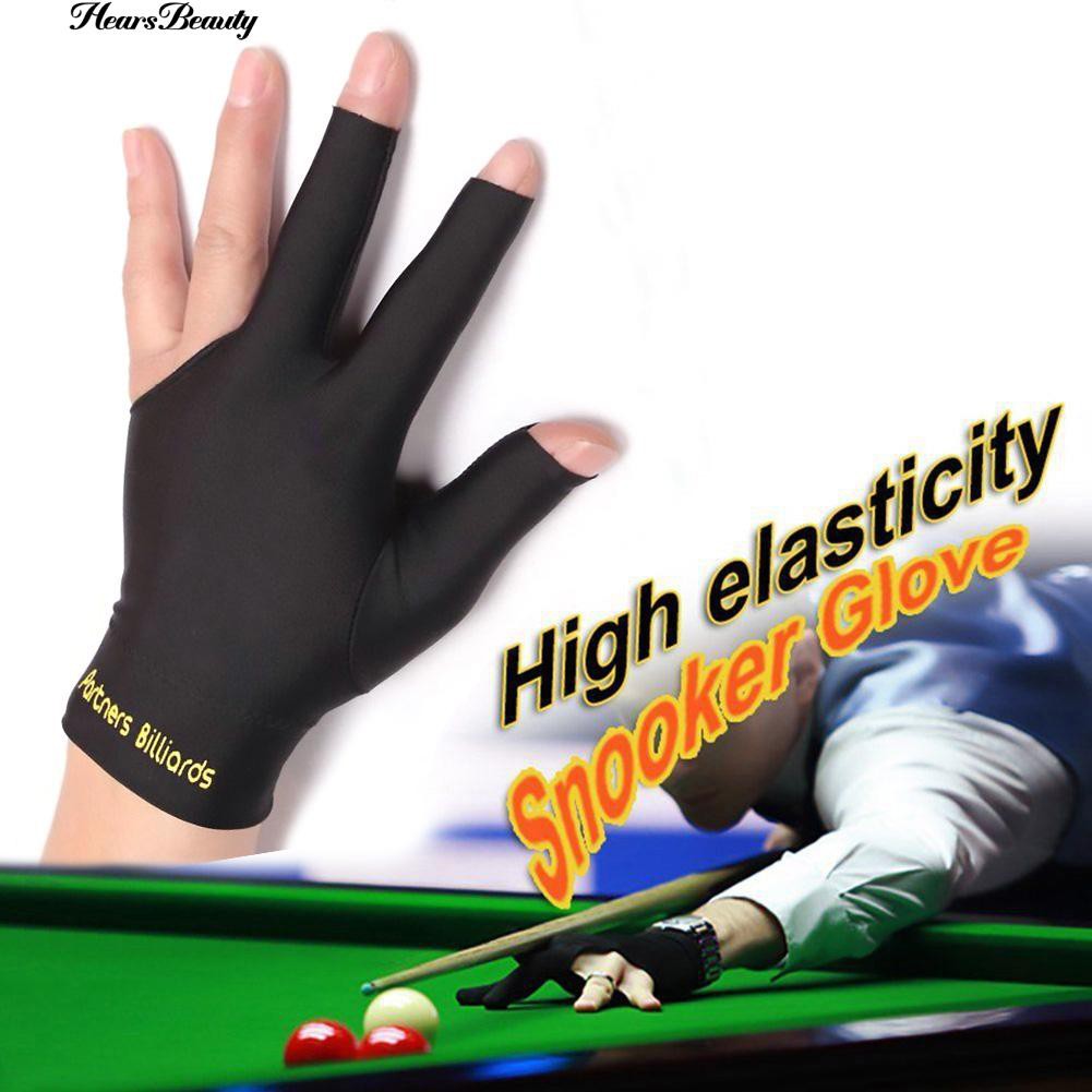 Blue Spandex Snooker Billiard Cue Glove Pool Left Hand Three Finger AccessorUTn$ 