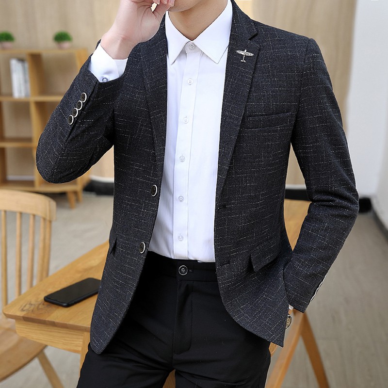 M-4XL Men's casual blazer Spring Jacket coat Big Plus Size Slim Fit Wedding Suit Formal Business Outwear Blazer Men Yohomie
