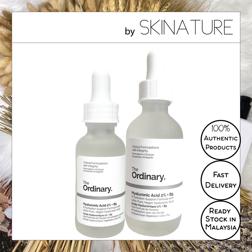 The Ordinary Hyaluronic Acid 2 + B5 30ml 60ml (Multidepth Hydration, Promote The look of Plump