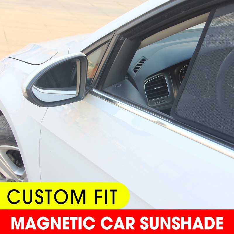 for BMW X1 X3 X4 X5 X6 2 3 5 7 Series F30 F35 F18 G30 E84 F10 F26 E70 F15 2020 Car Side Window Sun Shade Self-Adhesive Magnetic Sunshades Block Uv Rays Breathable Static Cling Anti-Mosquito Protection 