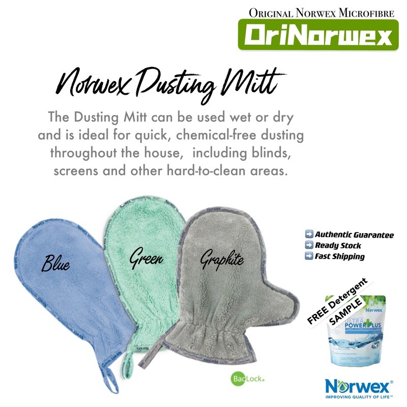 Norwex Dusting Mitt Ready Stock Shopee Malaysia