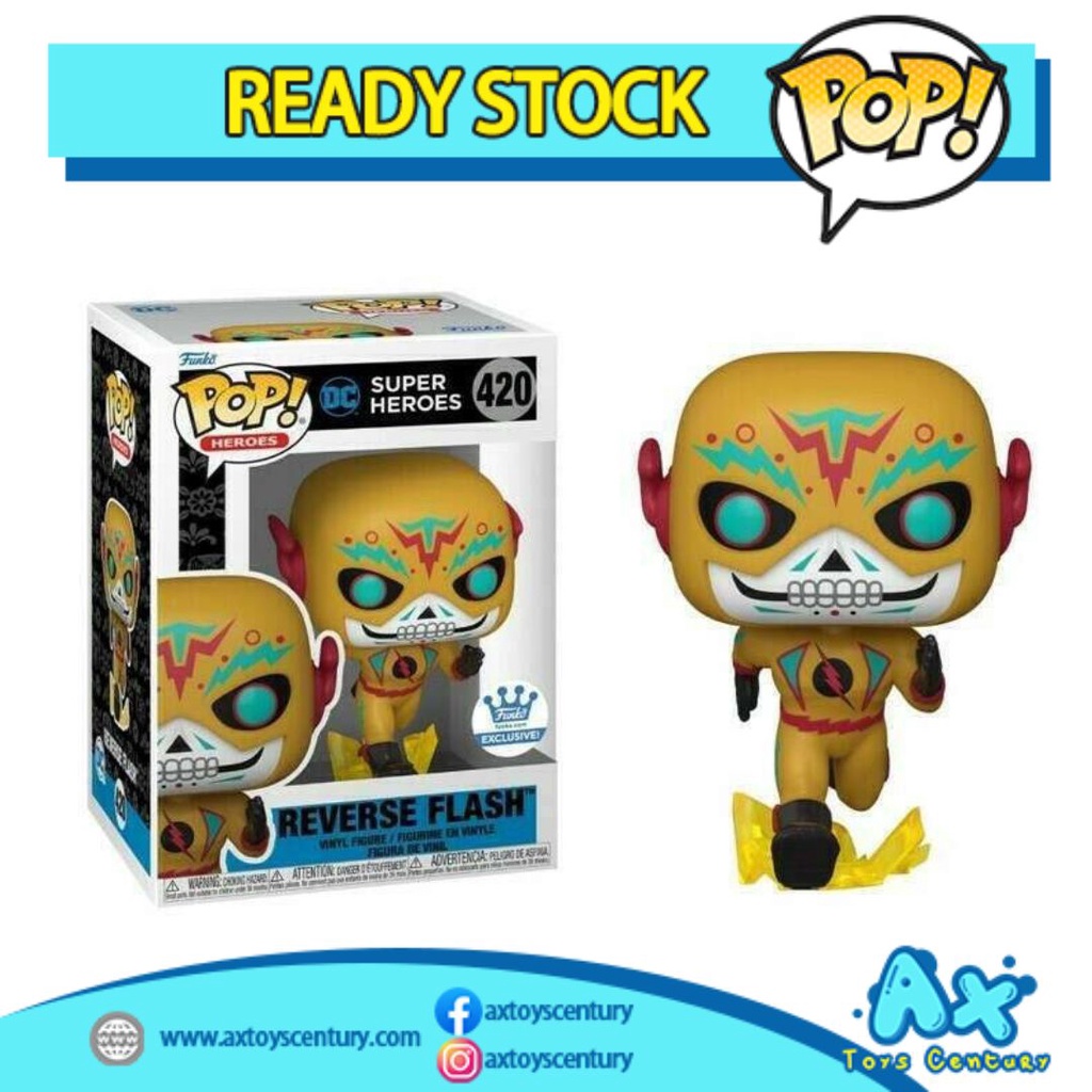 Funko Pop! Heroes: DC Super Heroes - Reverse Flash #420 Exclusive 100% Genuine