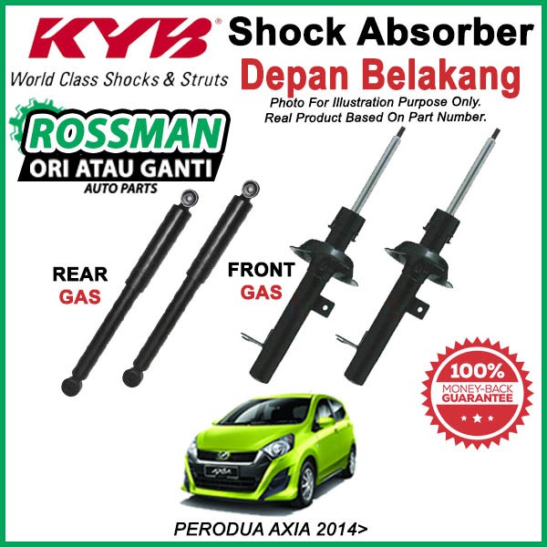 PERODUA AXIA 2014> KYB / KAYABA ORIGINAL SHOCK ABSORBER SET  Shopee