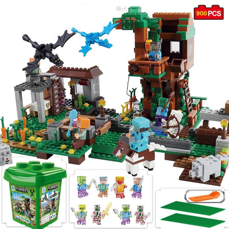 Mine Castle Mountain Figures Building Blocks Can Use Minecraft Lego City Toy Shopee Malaysia