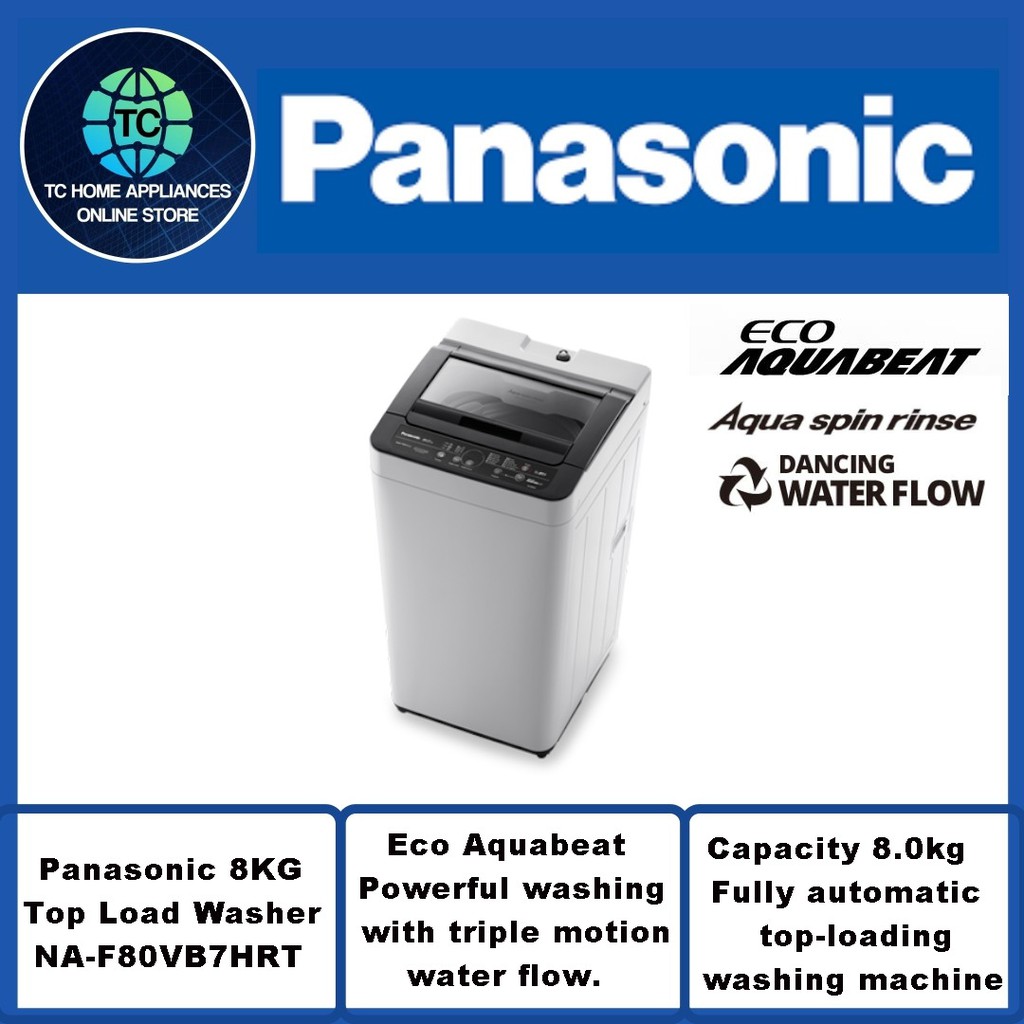 Panasonic 8KG Top Load Washer NAF80VB7HRT Shopee Malaysia