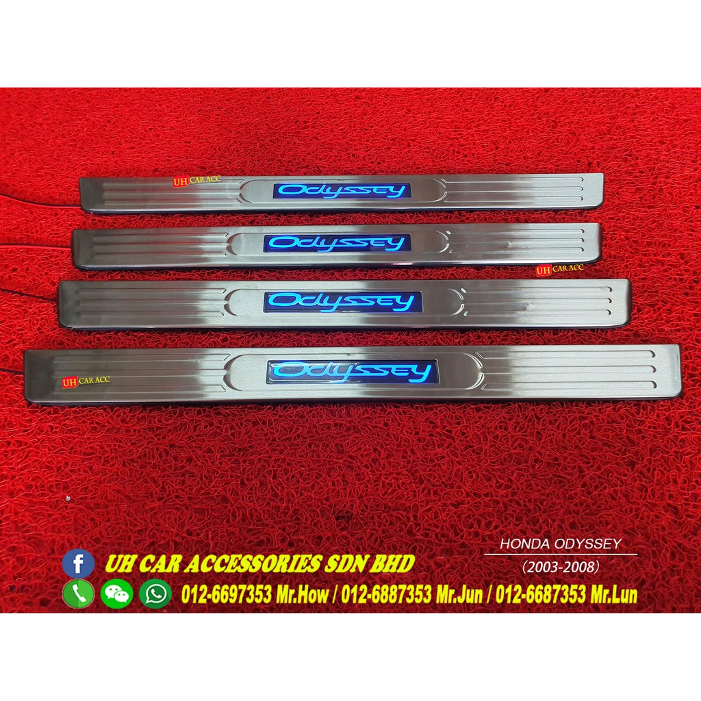 Honda Odyssey 20032008 Side Sill Plate LED Door Step (READY STOCK