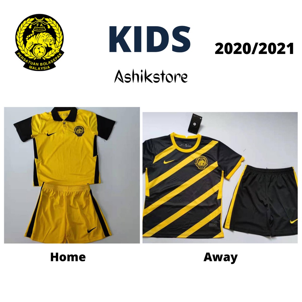 Kids Malaysia Football Team Home Away Jersey 2020 Football Shopee Malaysia