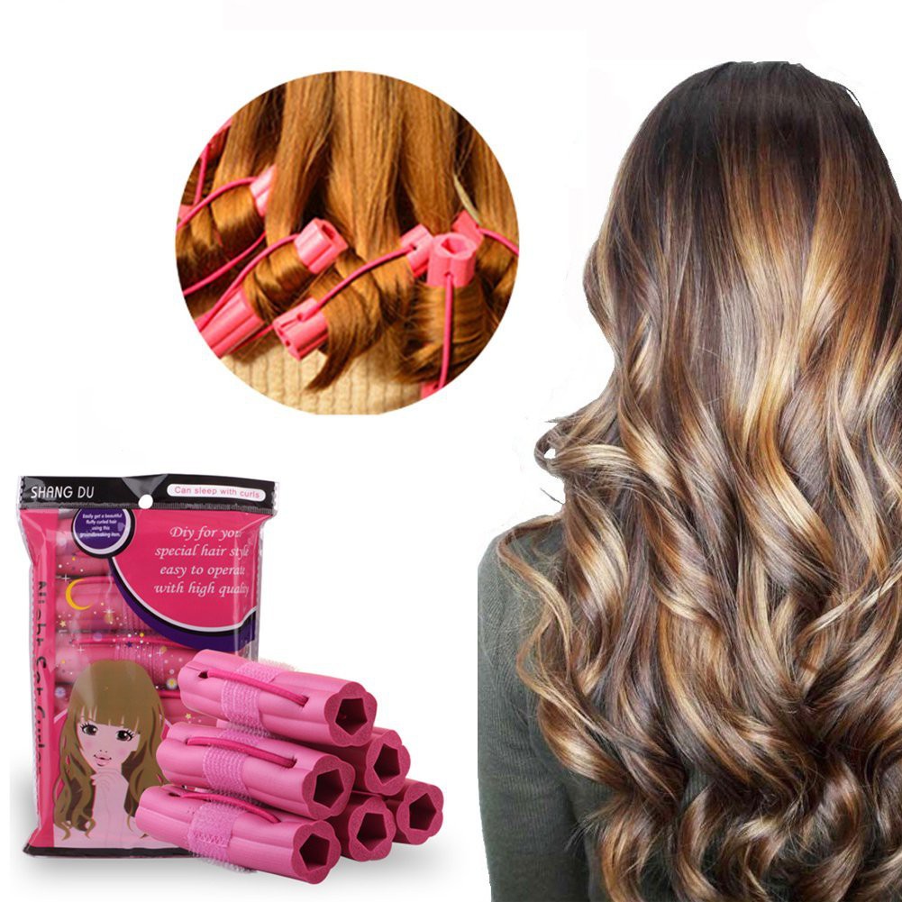 6Pcs Hair Curler,Foam Sponge Hair Curlers,Pillow Hair Rollers,Hair Styling  DIY | Shopee Malaysia