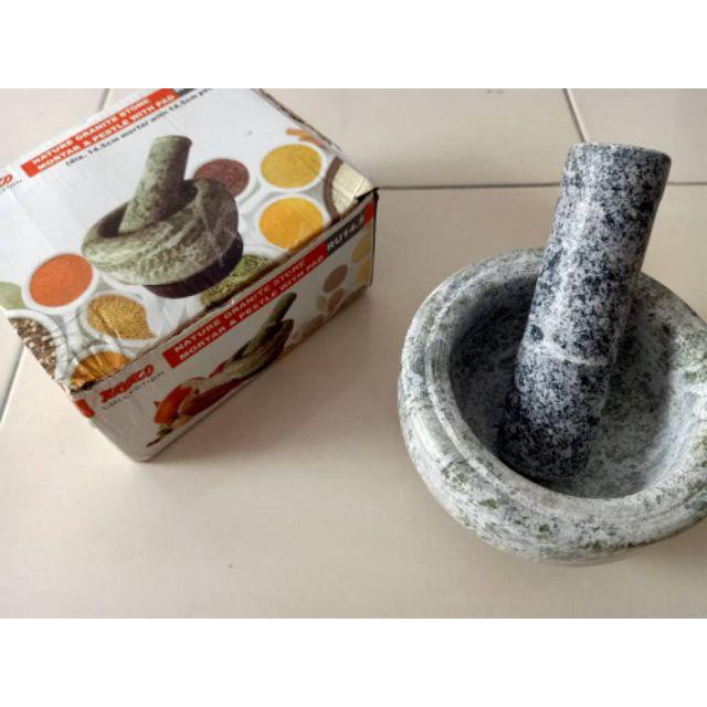 RAYACO 14 5CM Mortar and pestle Lesung Batu  Nature 