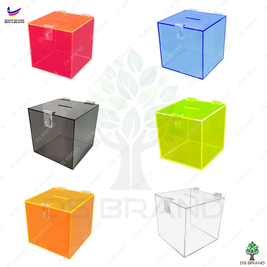 Tinted Color Donation / Money Box. Made from Grade A Material