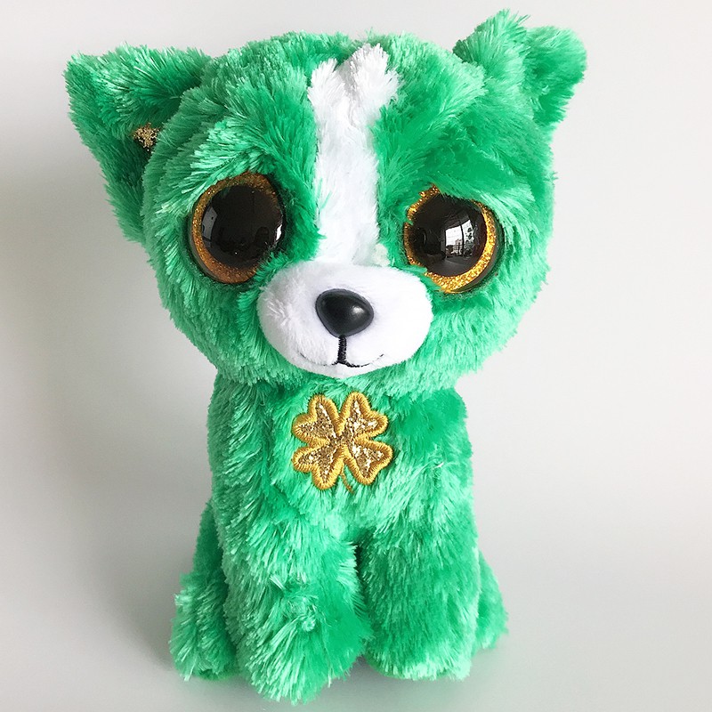 Ty Beanie Boo S Big Glitter Eyes Emerald The Green Dog 6 15cm Plush Stuffed Animal Collectible Soft Doll Toy Christmas Gift Shopee Malaysia