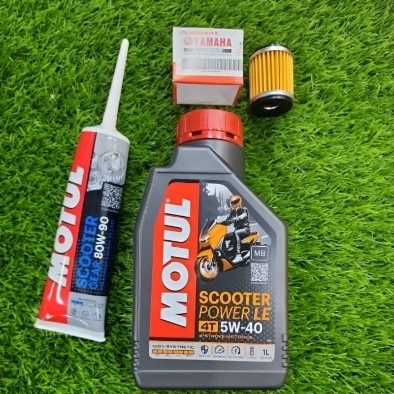Motul Scooter Power LE 5W40 Full SYNTHETIC + Scooter Gear Oil Motul