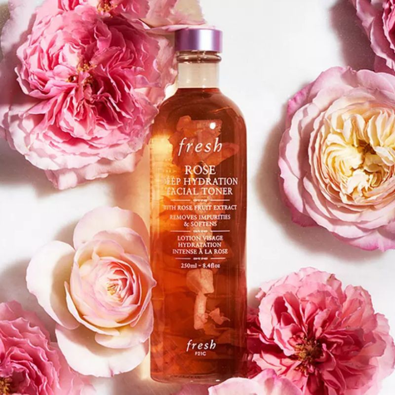 fresh rose and hyaluronic acid toner