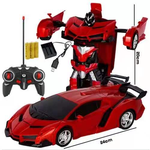 [[ FREE GIFT Alat Kawalan Jauh 2 dalam 1 Sports Transformation Car Robot Models Deformation Car/Kereta Kontrol Mainan