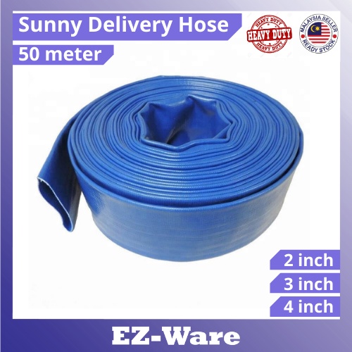 (50 Meter) 2“/3"/4" Discharge Hose Sunny Hose Water Pump Hose Water