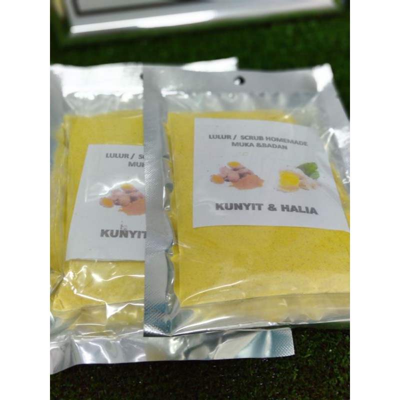 Lulur/Scrub Kunyit & Halia Homemade Shopee Malaysia